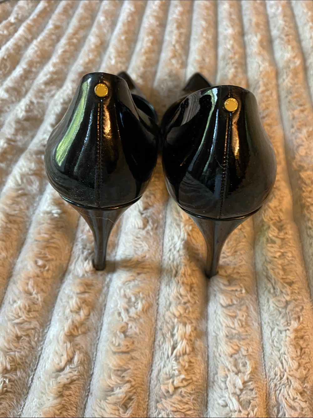 Ted Baker Black Patent Pointed Stiletto Heels